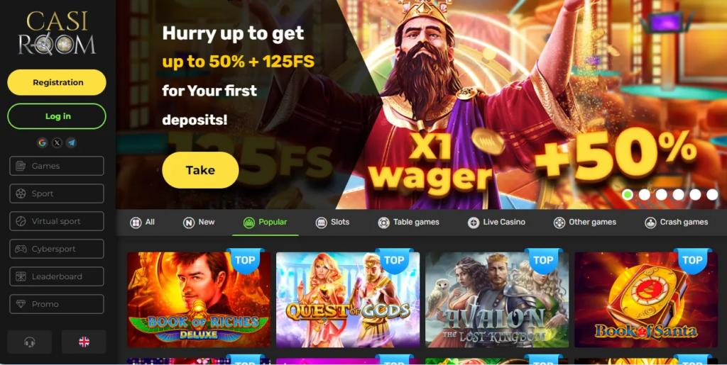 Casiroom Casino main banner