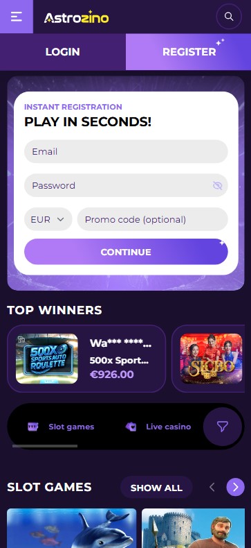 Discover Astrozino Casino mobile app